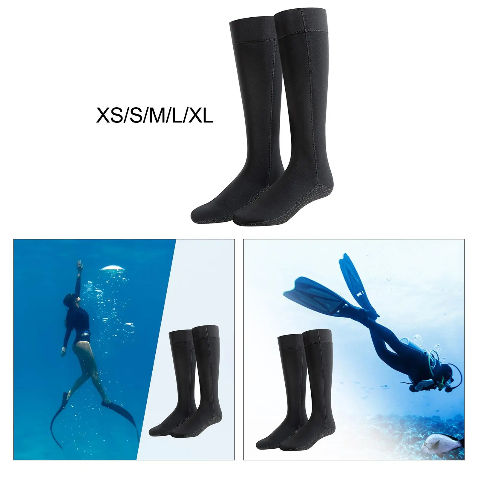 Scuba Diving Socks 3mm Neoprene Water Socks for Sailing Swimming Kayaking