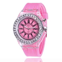 Fashion Promotion Luminous LED Light Men Quartz Watch Ladies Women Silicone Kids Wristwatch Feminino Relojes 1