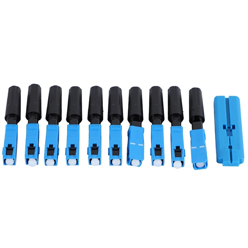 

200 Pcs Embedded Sc Upc Fiber Optic Fast Connector Ftth Single-Mode Fiber Optic Sc Quick Connector Sc Adapter