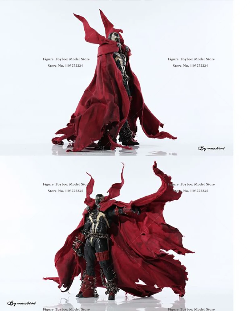 1/12 Spawn Figure Mini Red Long Cape Clothes Accessory Assaulter