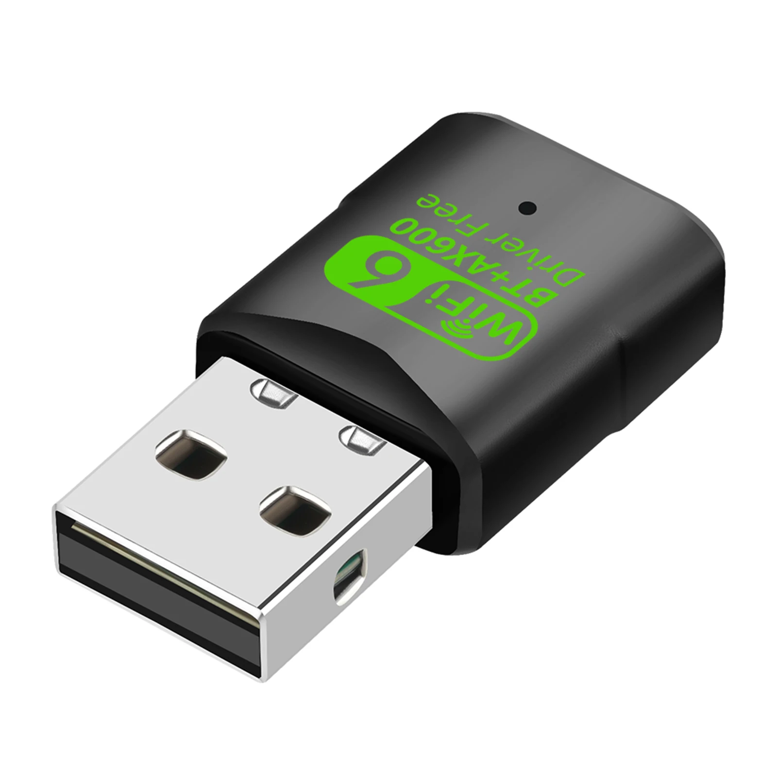 무선 어댑터 600Mbps USB WiFi6 BT5.4 네트워크 어댑터 2 in 1 듀얼 밴드 2.4/5Ghz 네트워크 카드 (노트북 또는 PC 데스크탑용)