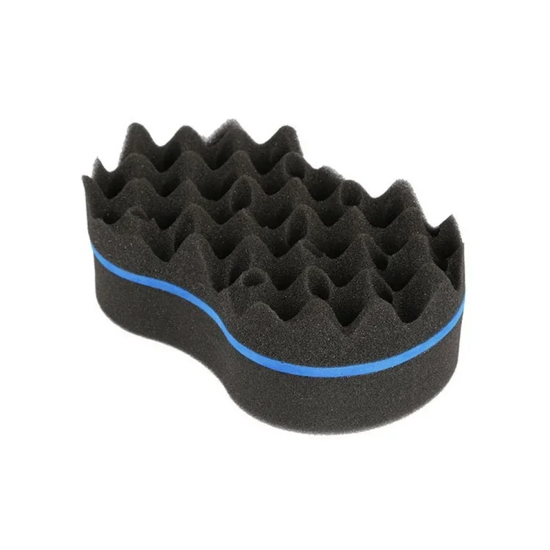 Curly Hair Styling Sponge Brush Double Sided  Sponge Brushes Multi-holes Side Braid Twist Hair Curl Wave hair brush for Afico 3