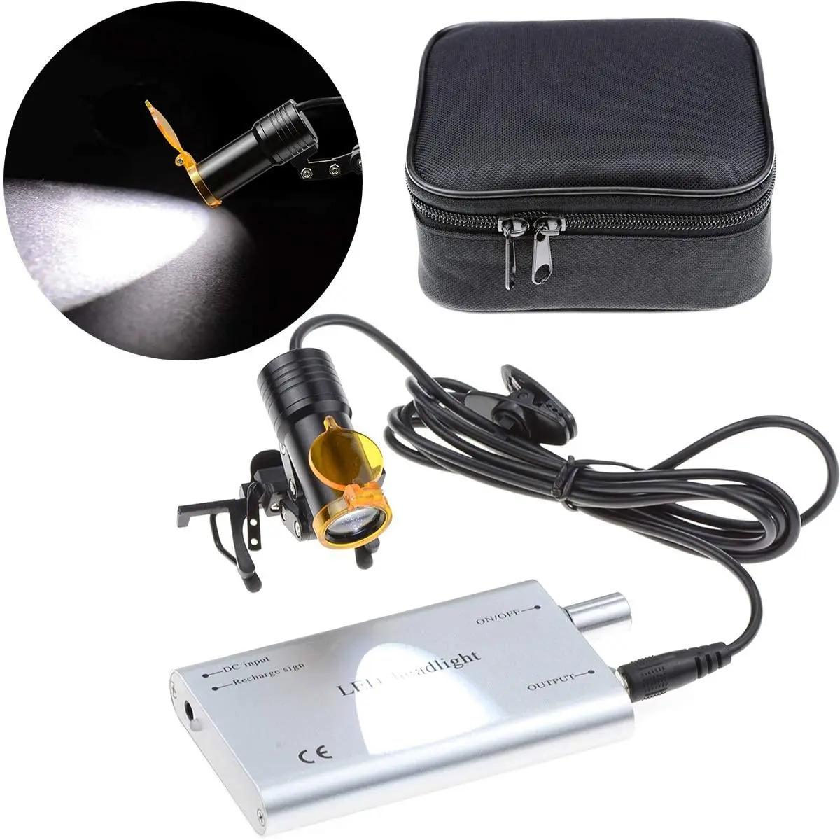 

5W Dental LED Head Lamp LED Light for Dental Loupes Surgical Light Front Light Dentistry Headlight Surgery Dental Lamp