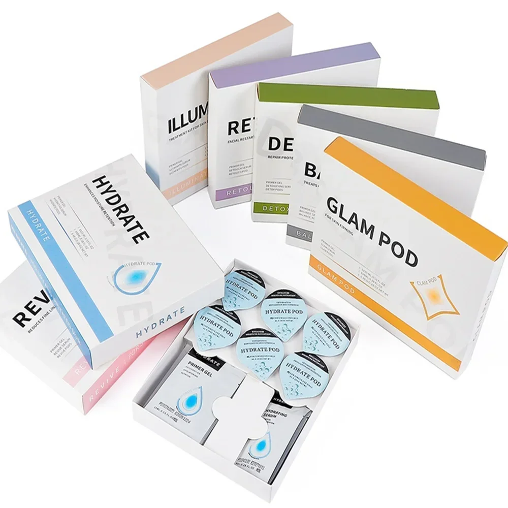 5 pcs Revive Pods Glam Pod co2 Skin Care Gels For Aqua Facial Machine CO2 Serum For Oxygen Bubble Facial SPA Machine 4