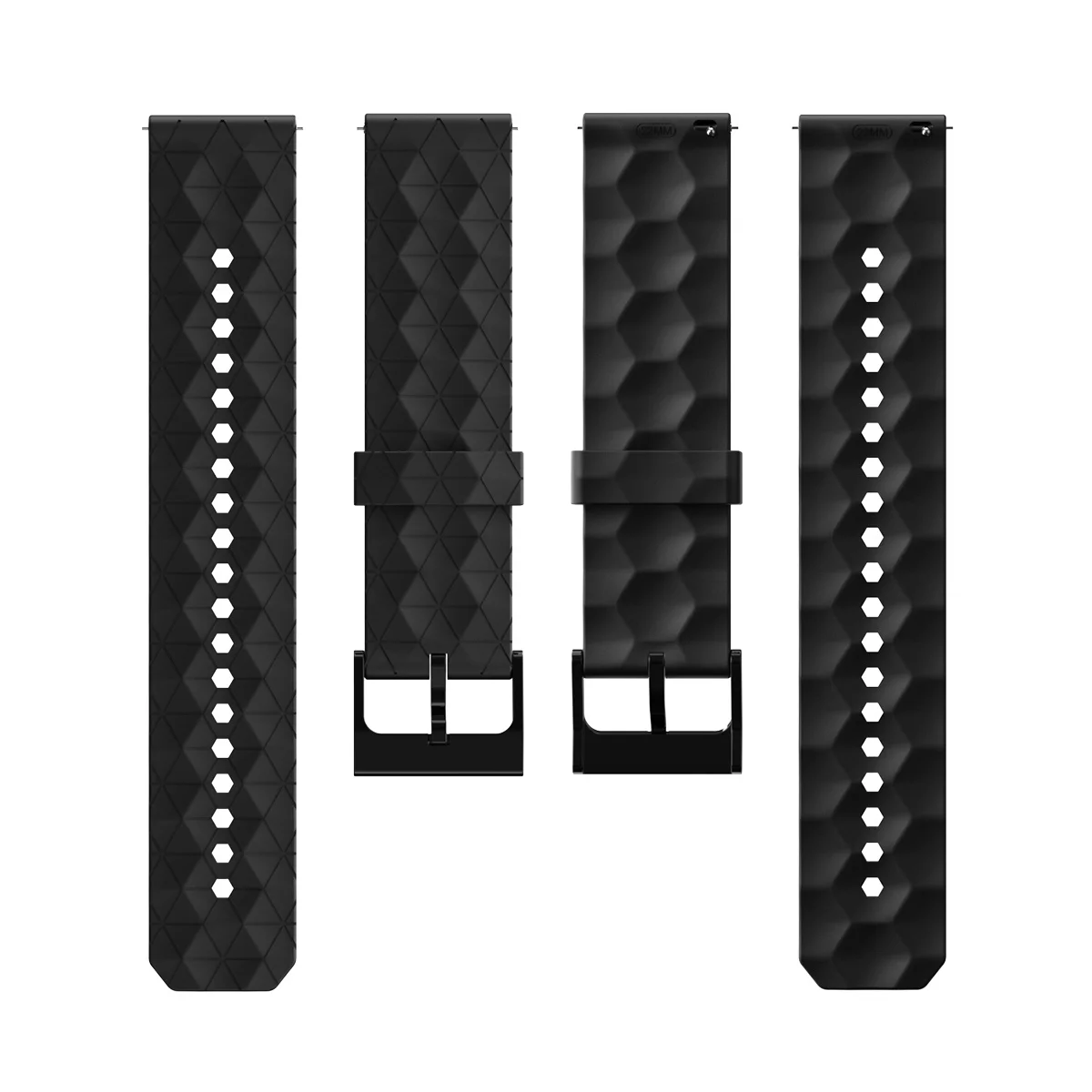 Silicone Sports Strap - 22mm Replacement Wristband Accessory