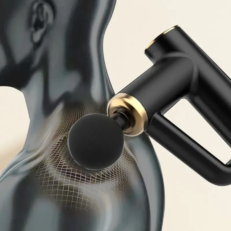 Fascial Massage Gun Electric Percussion Pistol Massager Body Neck Back Deep Tissue Muscle Relaxation Fitness Tool For Shoulder