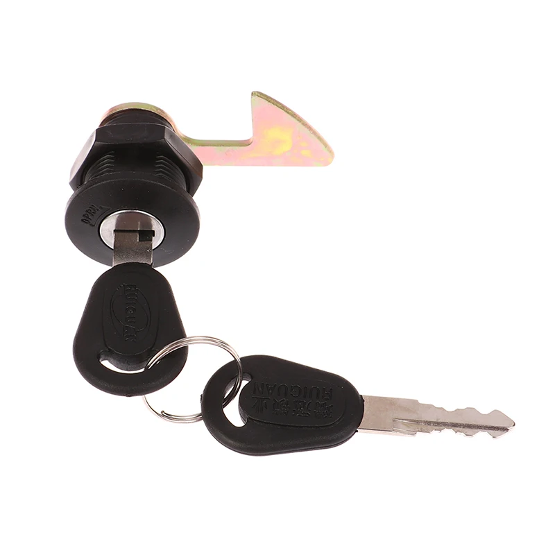 Electric Car Scooter Tail Box Lock Trunk Lock Motorcycle Rear Locks 1Set 1Lock 2Keys 4Metal Hook motorcycle key cylinder lock motorcycle key accessories