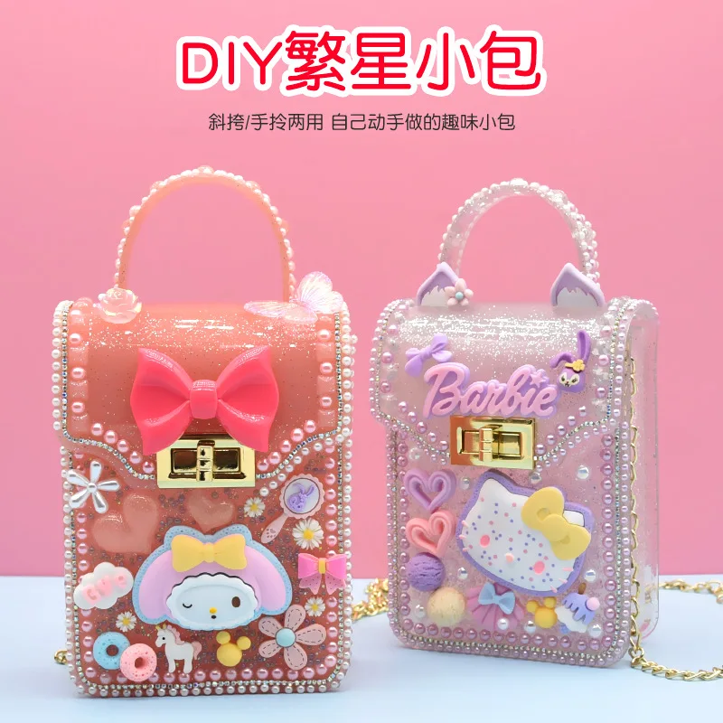 Sanrio Children's Handmade Material Bag Cream Glue Paste Trinkets