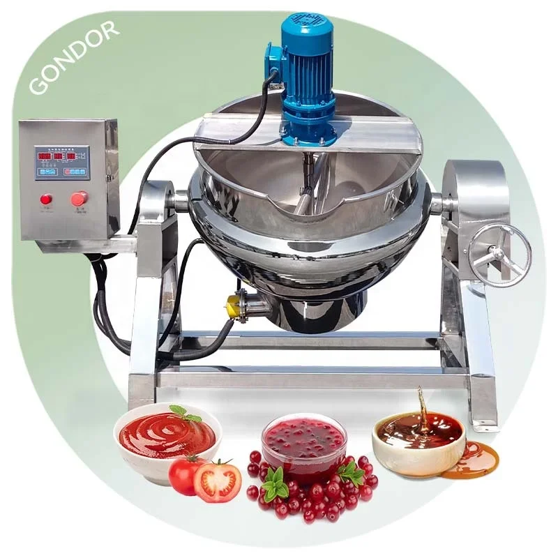 Electric High Pressure Double Stirring 100 Cooker Grade Planetary Mixer Jacket Pot Food Cook Boiler For Meat