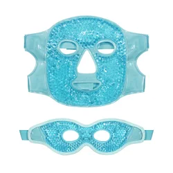 Revitalizing Gel Face Mask for Hot & Cold Therapy and Skin Firming Spa Treatment (02 Blue Set)