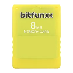Enhanced Gaming Memory Card with Free McBoot (Yellow 8MB V1.966 C)