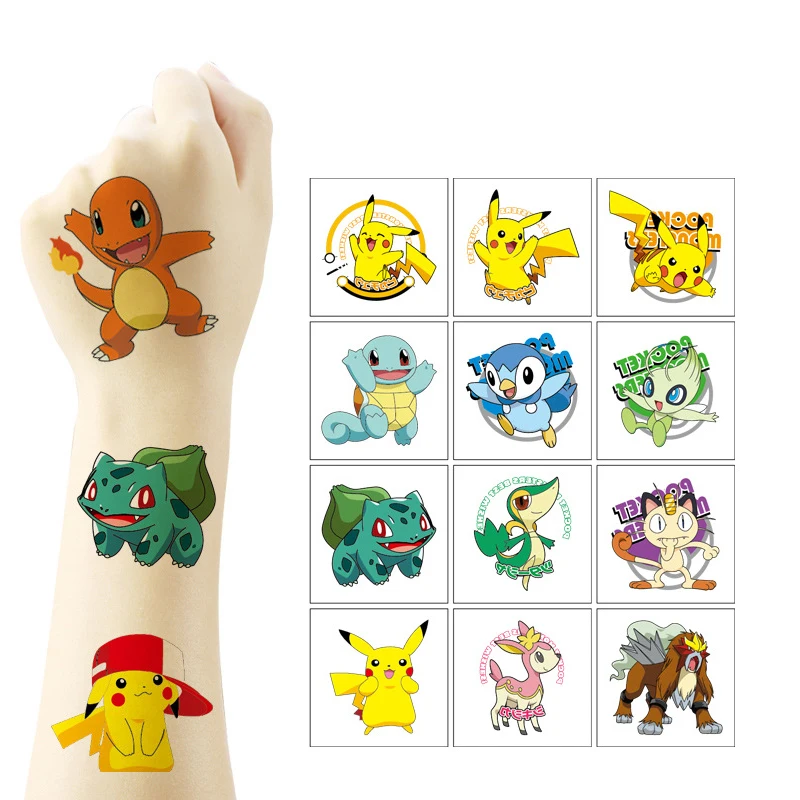 

Тату-наклейки в виде Пикачу, 20 шт.