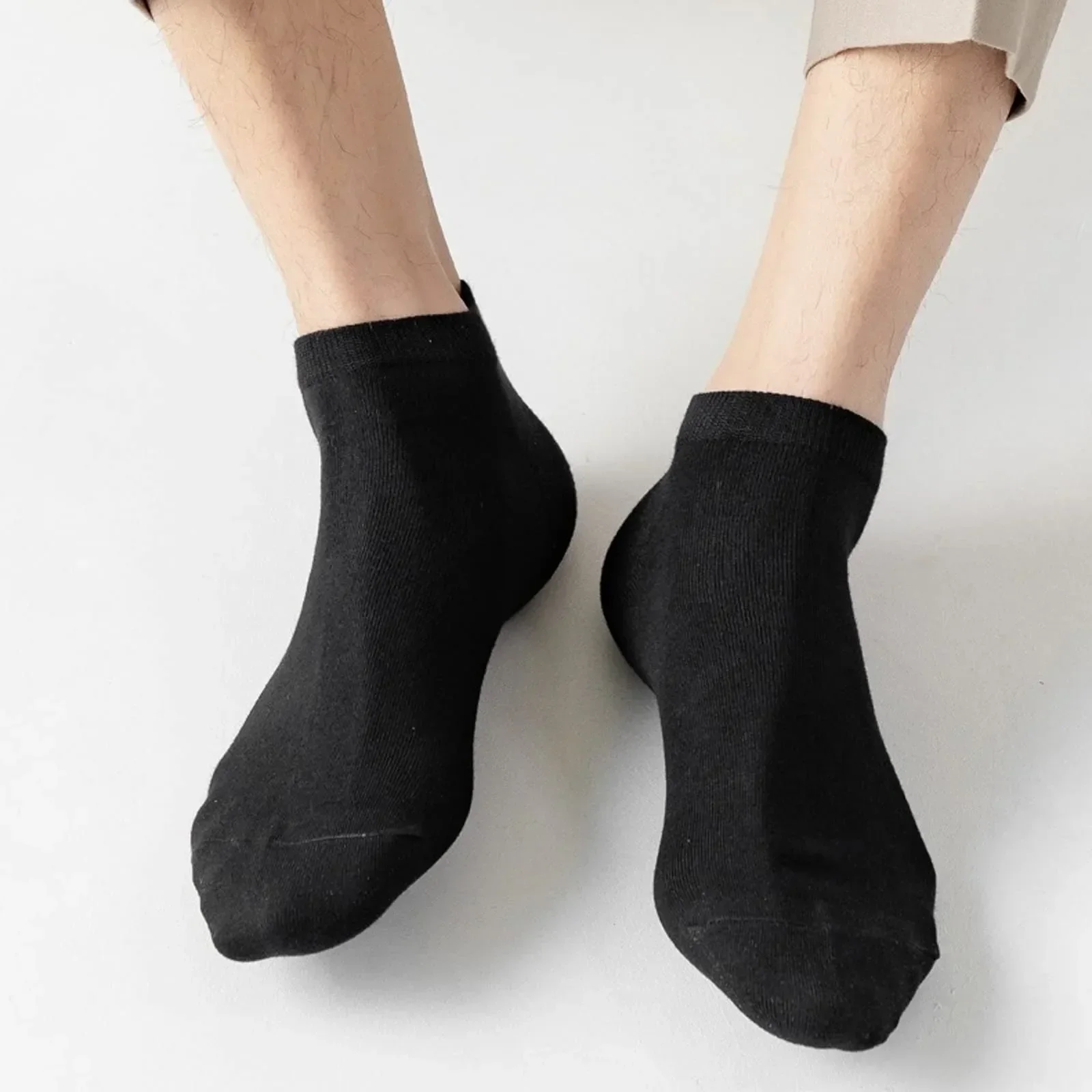 

Low Black Men Summer Cut Socks Male Cotton 10pairs Short White Grey Sports Color Solid Ankle Women Breathable