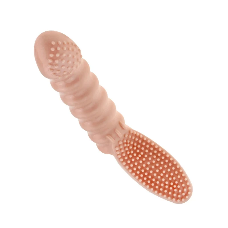 Couples clitoral vagina finger G spot vibrator stimulator massager finger sleeve adult sex toys for men women