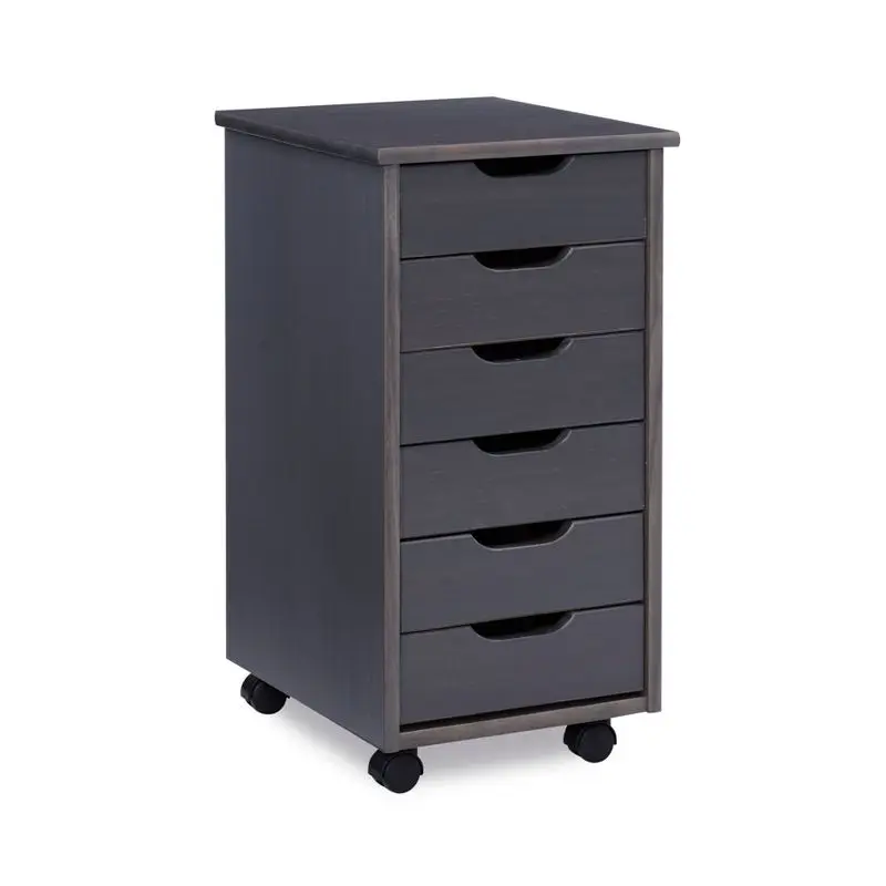 

Stylish Gray 6-Drawer Rolling Storage Cart for Modern and Versatile Storage Solutions