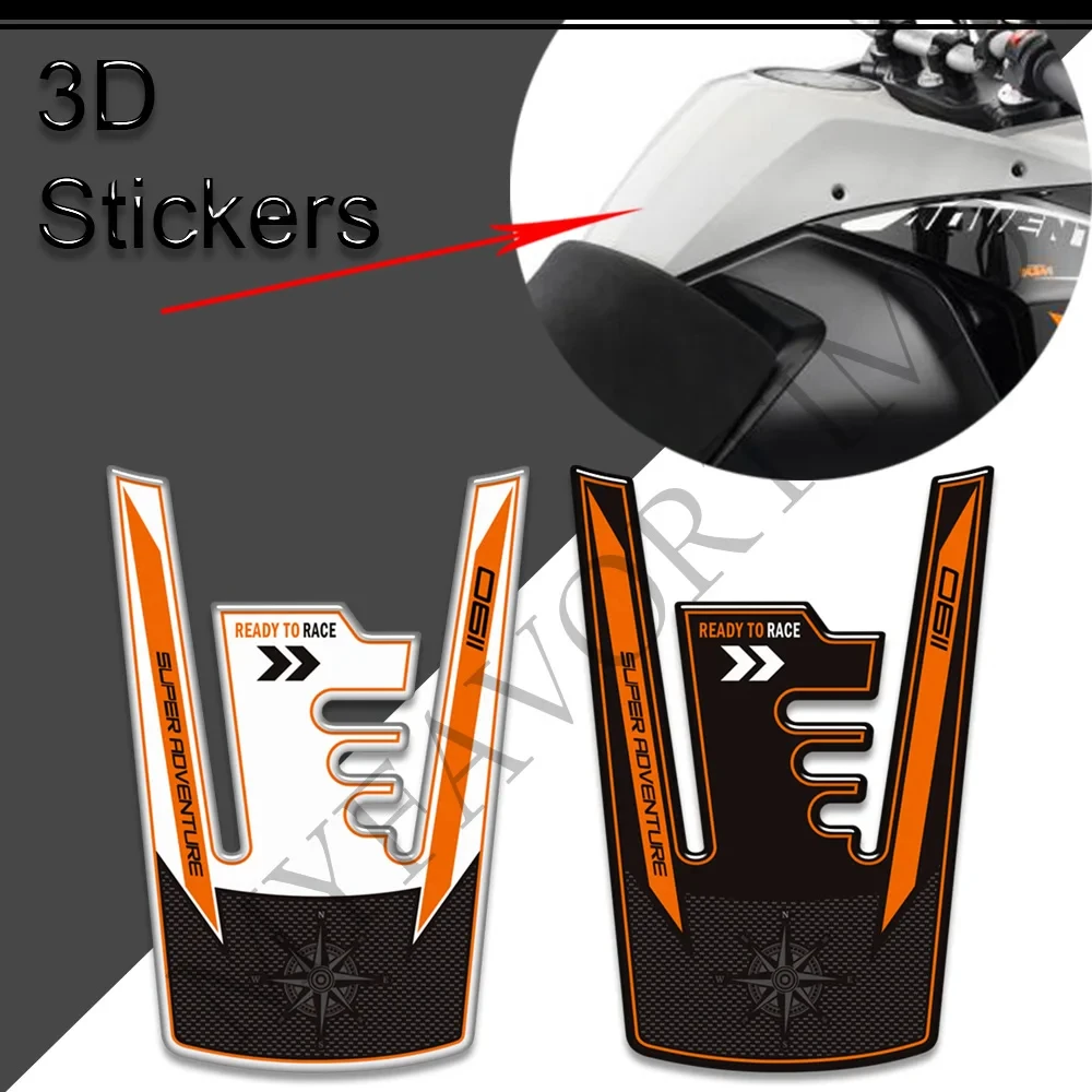 Fit 1190 Super Adventure R S Motorcycle Tank Pad Side Grips ADV Gas Fuel Oil Kit Knee Protection 3D Stickers super adventure tank pad side grips gas fuel oil kit knee protection for 1190 s r motorcycle 3d stickers