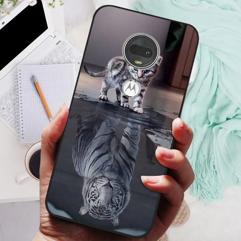Stylish Soft TPU Protective Case - Fashionable Painted Cover for Motorola Moto G7 Series