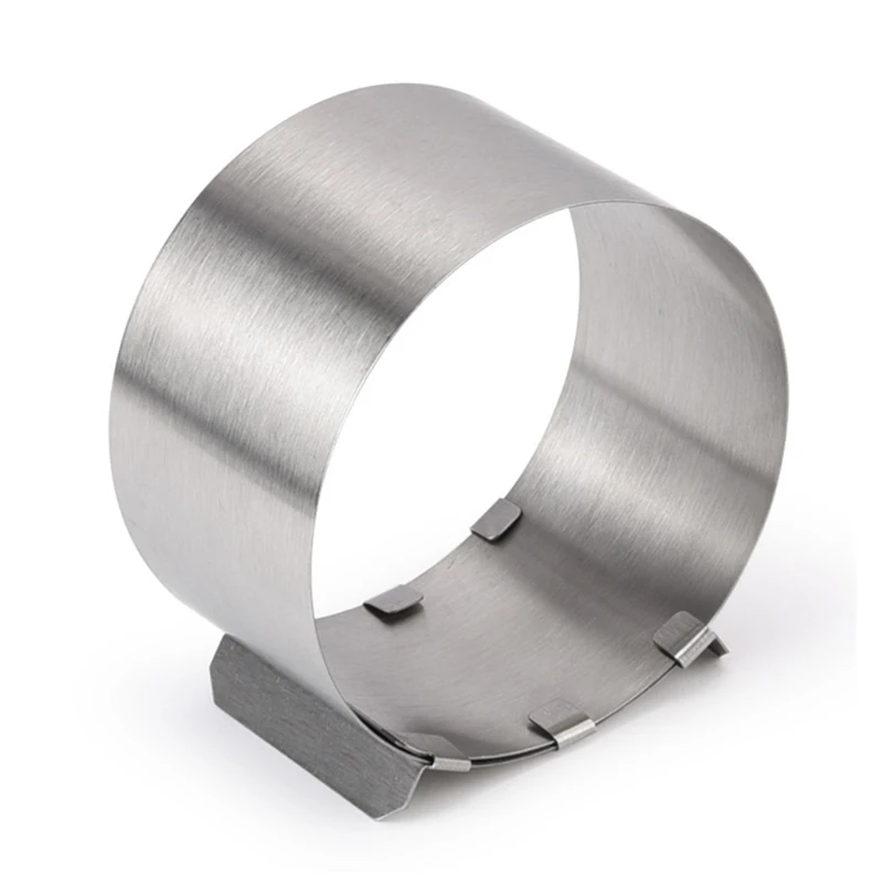 

Stainless Steel Adjustable Cake Ring Exquisite Children's Day Gift D08D