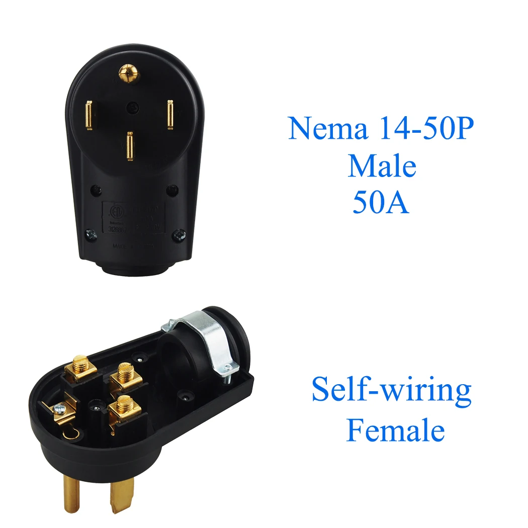 [Nema 14-50P] 50 Amp  Ƽ RV EV ü ÷, Nema 14-50P Male, 50AMP  ÷  ڵ AC ÷