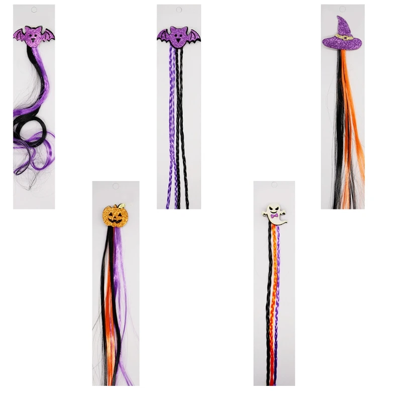 

Hair Pins with Pumpkin Hairpins Cosplay Colorful Halloween Hair Props