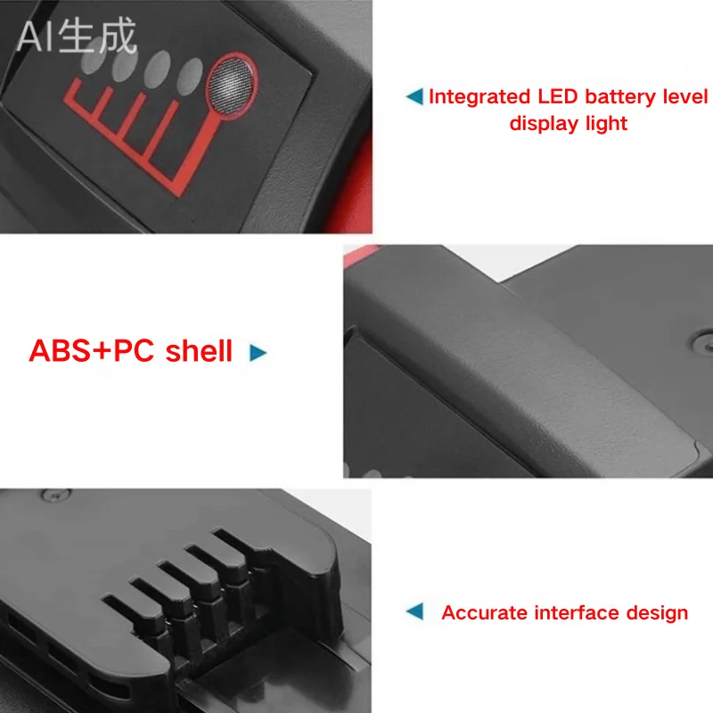 9.0Ah Battery Compatible with Milwaukee M18 Tools 5