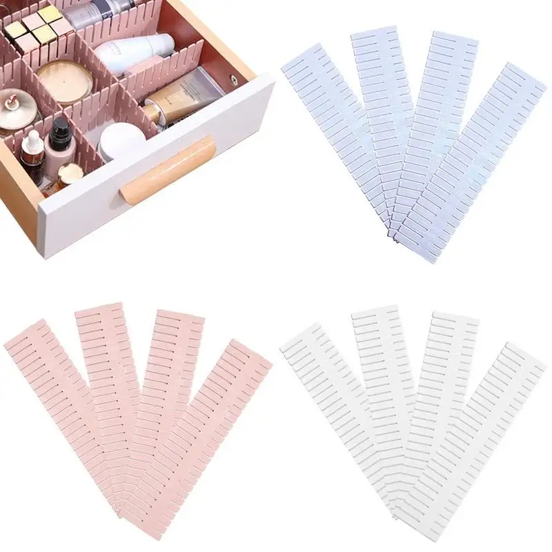 

Drawer Storage Divider Plastic Home Drawer Underwear Sorting DIY Organizers For Bathroom Bedroom Kitchen Closet Clothing Storage