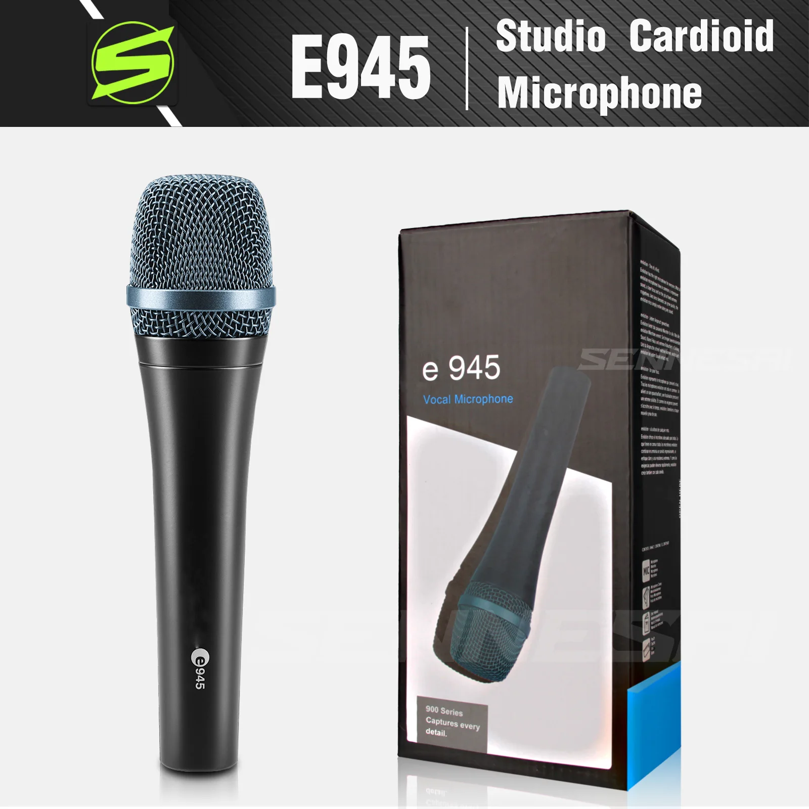 SENNESAI Top Quality！E945 Microphone Professional Wired SuperCardioid