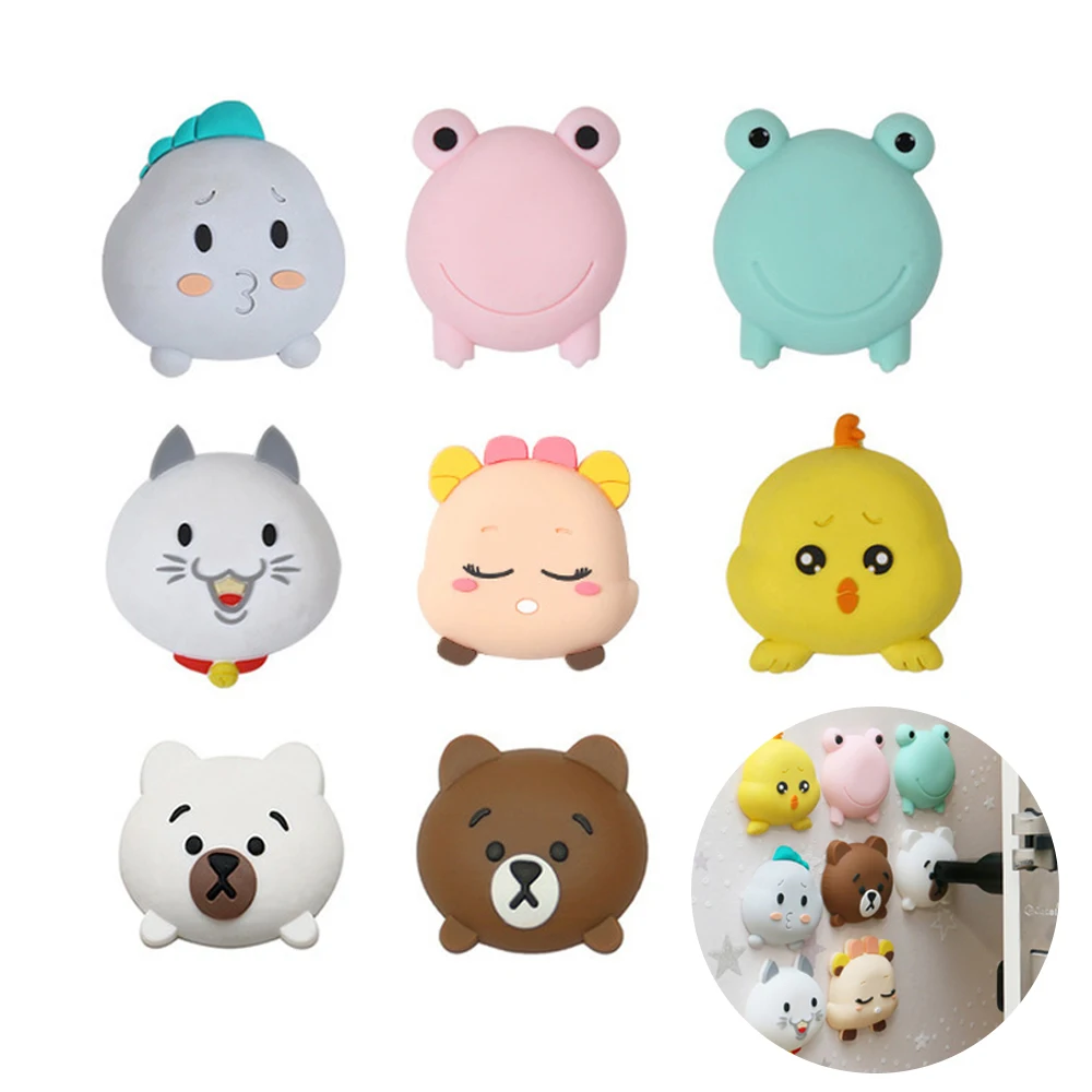Silicone Door Stopper Mute Silicone Door Stopper Crash Pad Doorknob Deurstopper Protection Self Adhesive Wall Sticker Door Handle Buffer Bumper Guard door stopper,silicone door stopper,door stopper bumpers