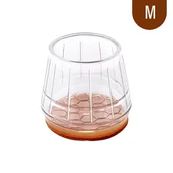 Silicone Chair Leg Caps with Felt Pads - Non - Slip Furniture Feet Covers & Floor Protectors (28 - Pack) - 28 Pcs (M (Fit 20 - 30 mm))