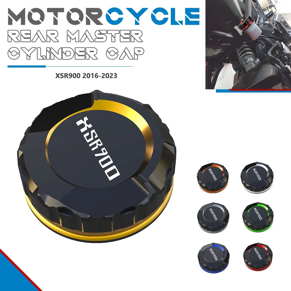 

Moto XSR 900 Rear Brake Fluid Cylinder Master Reservoir Cover Oil Cap FZ09 FOR YAMAHA XSR900 2016-2018-2019-2020-2021-2022-2023