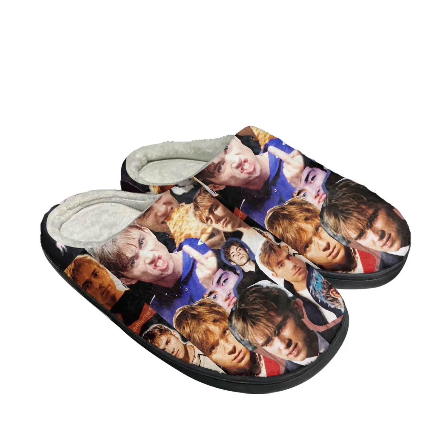 B-Blurs Rock Band Home Cotton Slippers Men Women Youth Boy Girl B-Band High Quality Plush Bedroom Keep Warm Shoes Custom Slipper