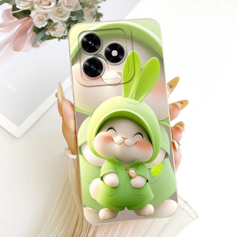 Cute Cat Duck Rabbit Soft Candy Silicone Shockproof Case Cover