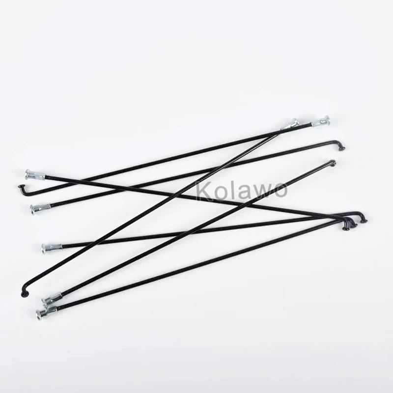 Kit Raggi Per Bicicletta 13G 225mm In Acciaio 45 - 36 Raggi + 36 Dadi Neri, Universali Per Ruota Bici - 4