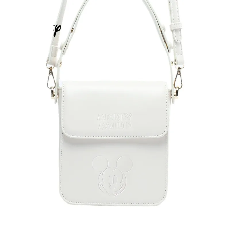 Disney Mickey Purses and Handbags Fashinable PU Bags for Women Cartoon Kawaii Crossbody Shoulder Bag Anime Case Cute Wallet