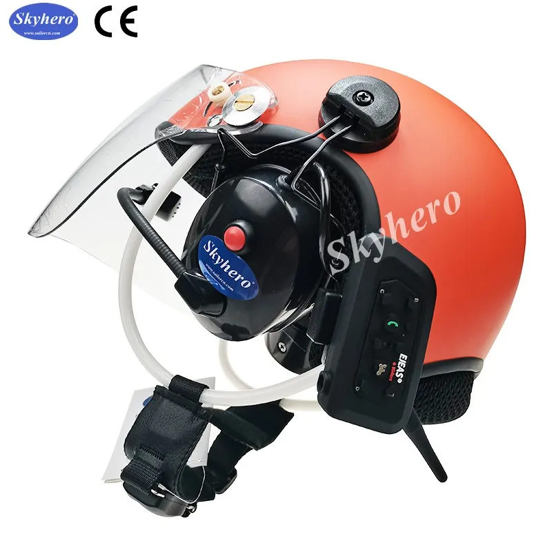 

Bluetooth Noise Reduction Paramotor Helmet, High Noise Cancel Headset, Close to the Ear, Fiber Glass, PPG Helmet