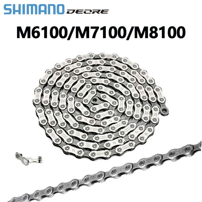 

DEORE SLX DEORE CN-M6100/M7100/M8100 12 Speed chain MTB/Road Bike 118L/124L/126 Links SHIMANO Original chains with for HG SRAM