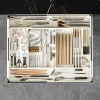 Versatile Adjustable Plastic Organizer Set - Lightweight，Large Capacity for Desk, Drawer, Coffee Bar, Kitchen & Office 1
