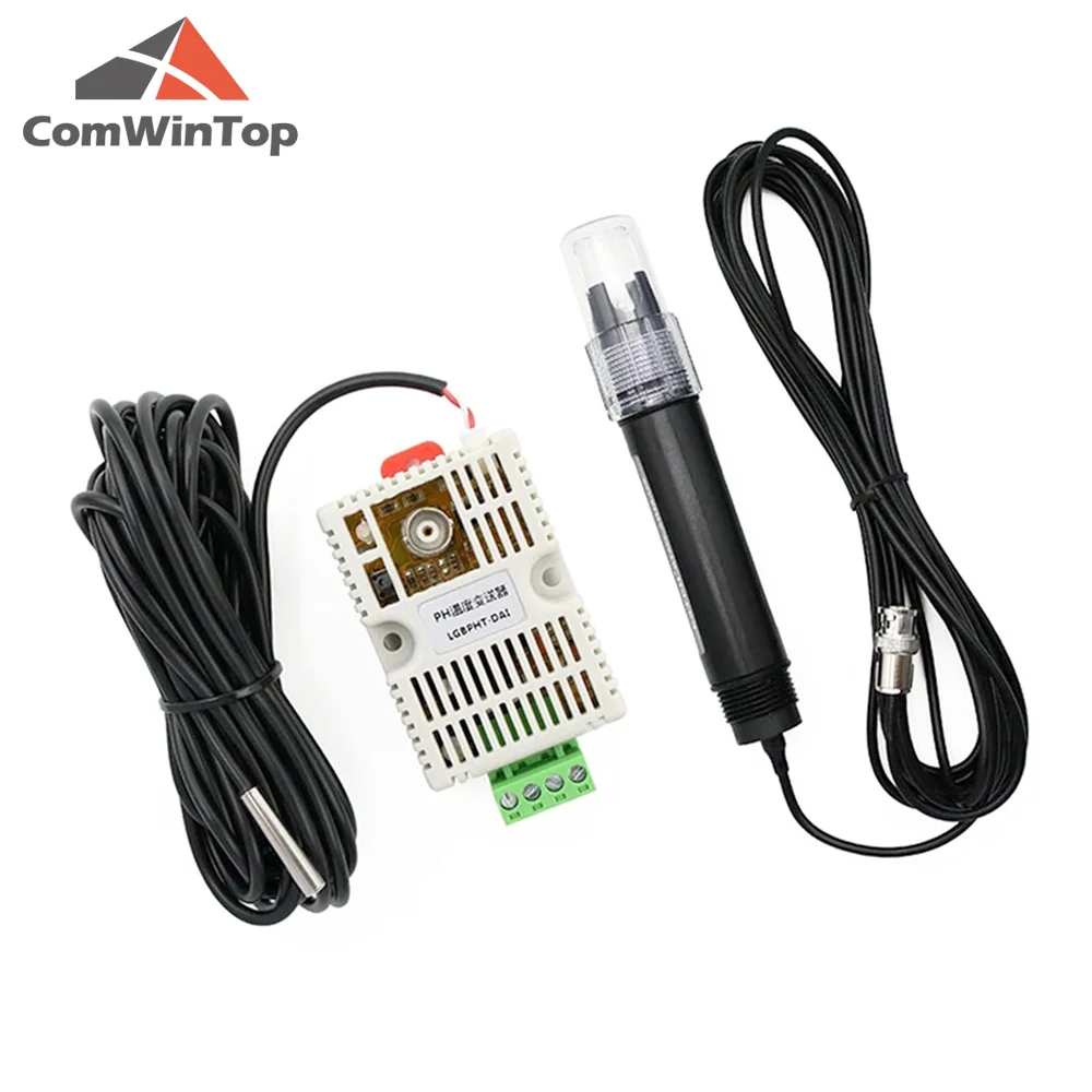 

Water PH Temperature Transmitter Detection Sensor Module Voltage 0-5V 0-10V 4-20mA RS485 Output PH sensor PH electrode BNC