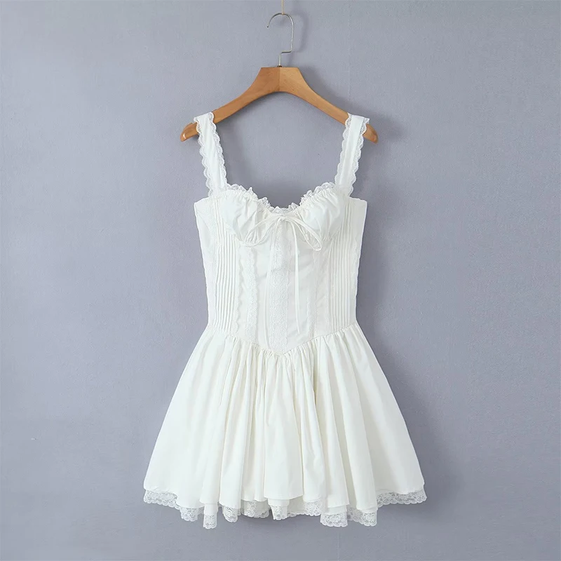 ワンピース Eternal Lace Trimmed Dress XANTHE LACE-TRIMMED MAXI DRESS | XANTHE レース トリム マキシ