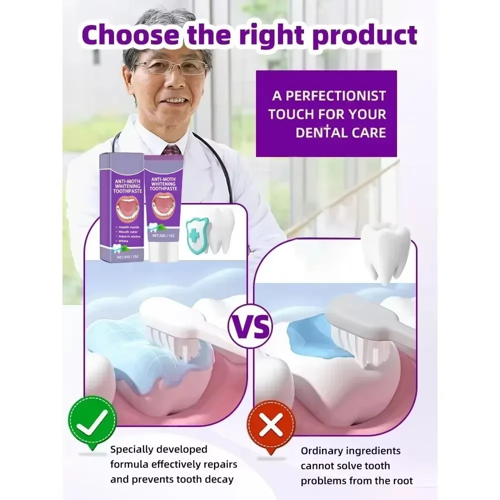 Anti-Cavity Toothpaste Tooth Remineralization Recovery Enamel Repair Strengthening Restoration Decay Protection Dental Teeth