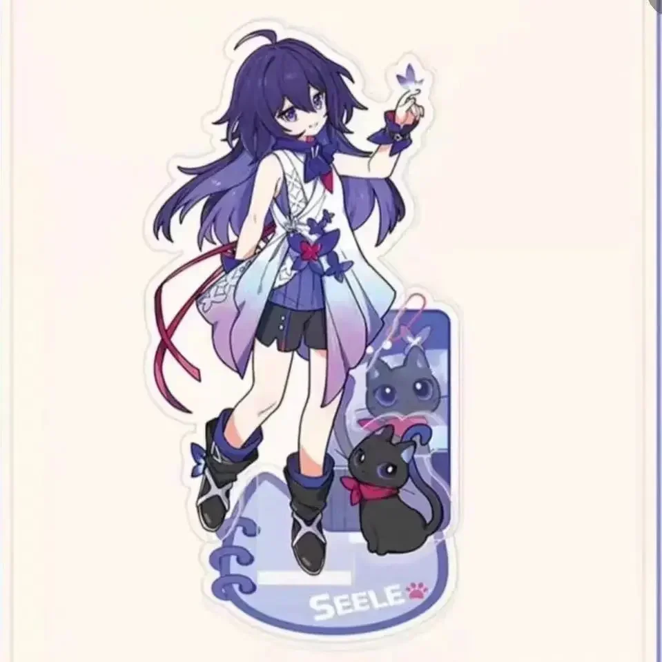 Honkai: Star Rail Acrylic Figure Stand - Blade & Kafka with Cats Desk Decor Ornament