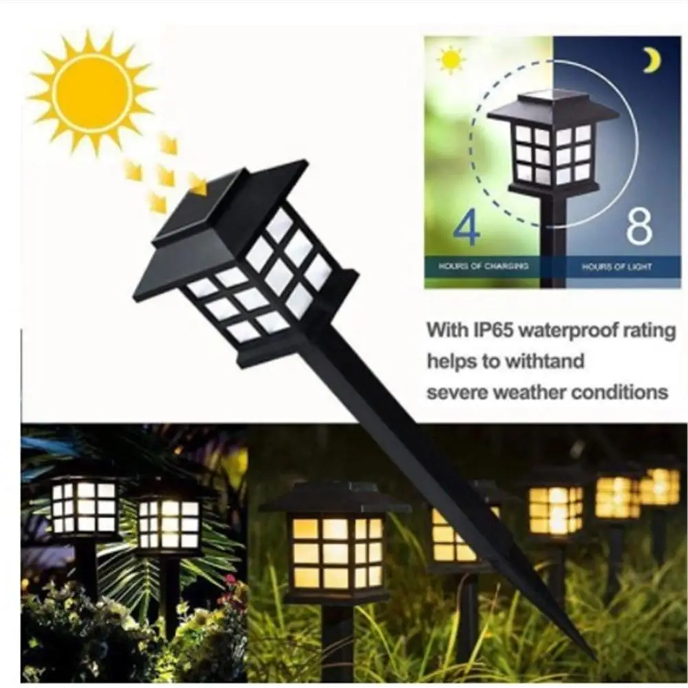 

1pc Solar Street Light Color-changing Light Ground Lawn Landscape Courtyard Night Light Garden Decoration