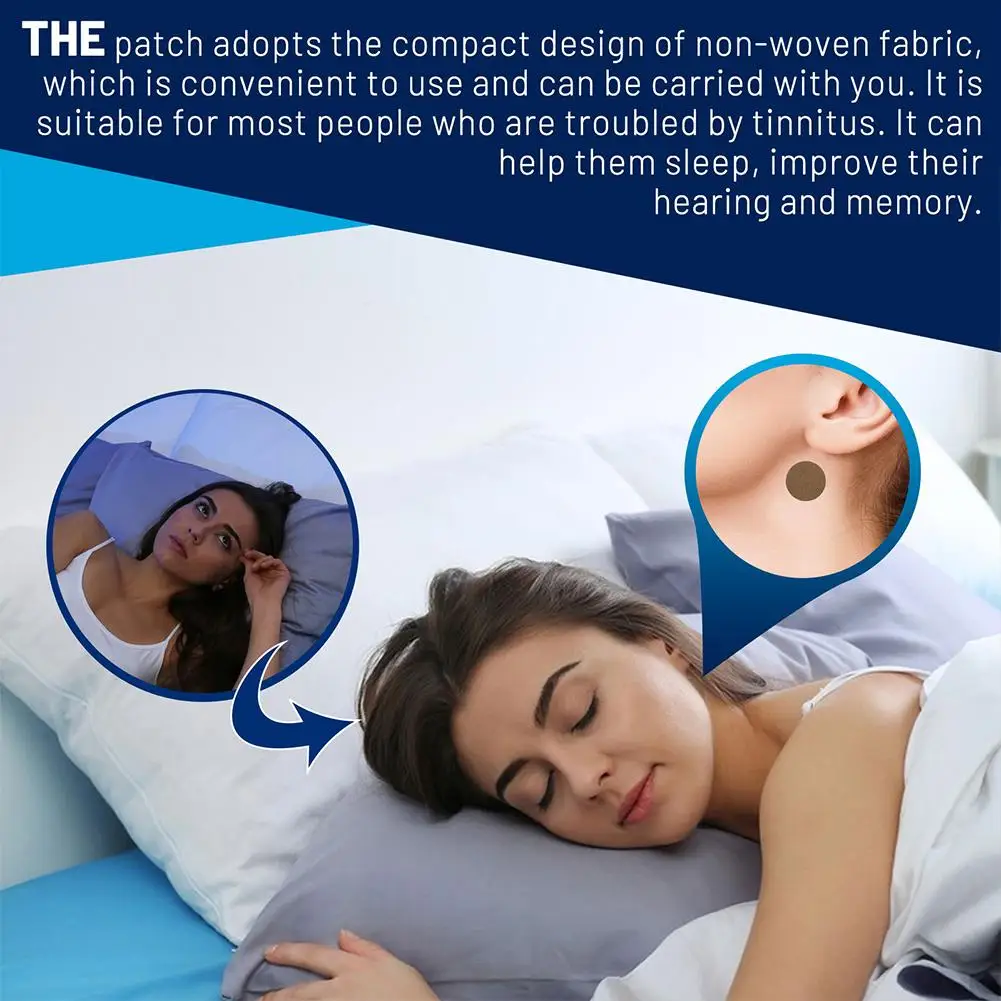 12/24PCS Relaxing Ear Patch Portable Tinnitus Treatment Patch Prevent Vomitng Improve Listening Anti Headache Taking Car Plane
