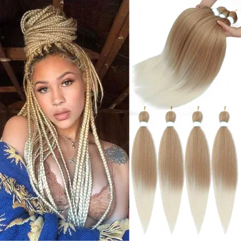 Braiding Hair Pre Stretched Synthetic Braid Extensions Jumbo Braid for Senegalese Passion Twist Box Braid Hair Bundles Red Blue 1