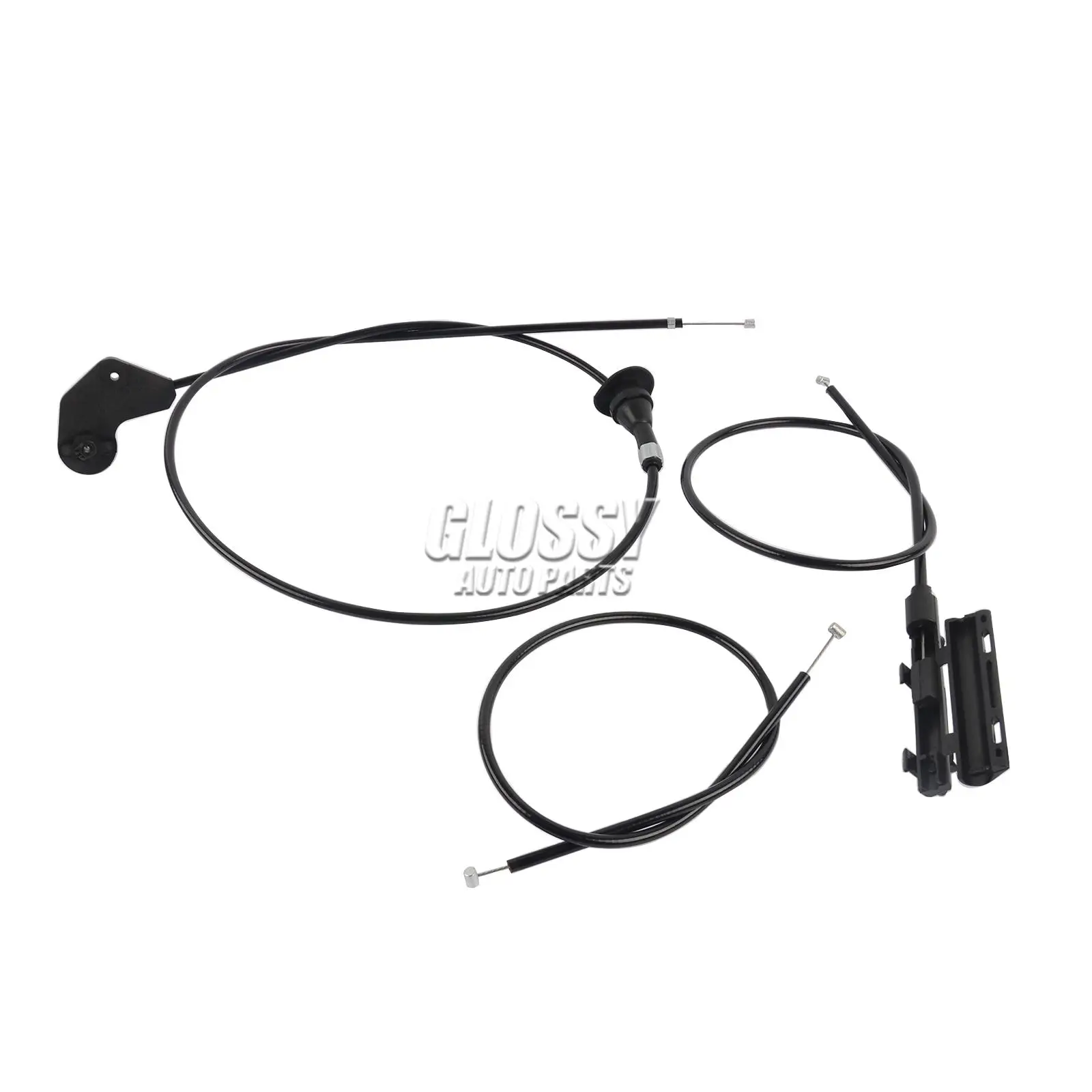AP03 3PCS Engine Bowden Cable Hood Release Wire for BMW E39 525i 528i 530i 540i M5 51238176595 51238176596 51238190754