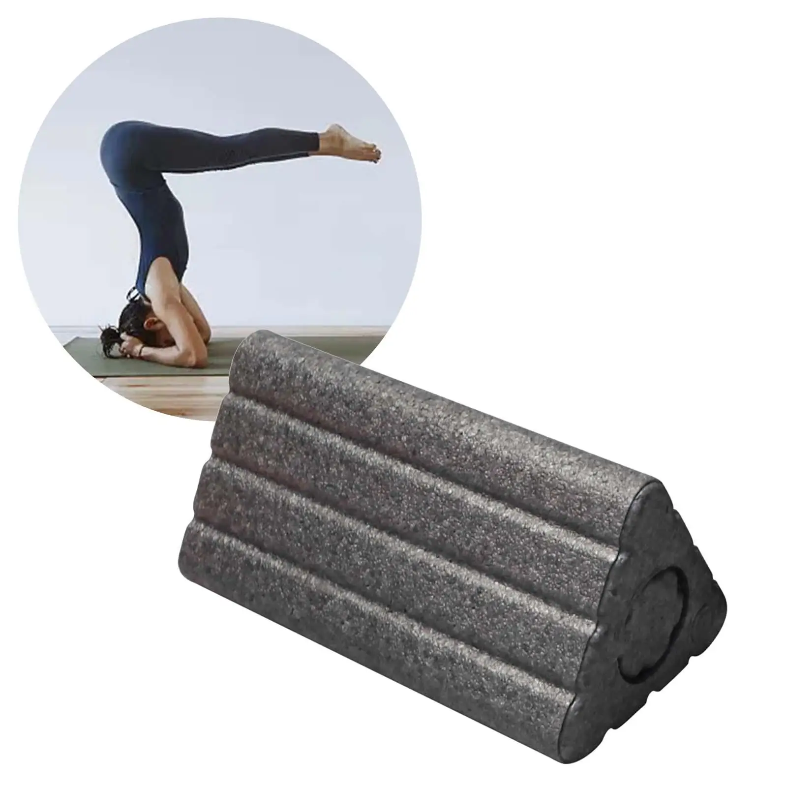 Triangolo Yoga Block Attrezzatura Per Rulli In Schiuma Ad Alta Densità Yoga Brick Yoga Column Roller Per Allenamento In Palestra A Casa Con Collo