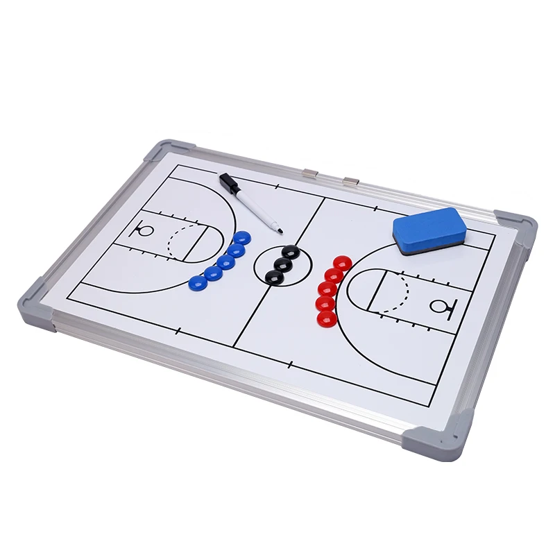 1 aluminum alloy frame magnetic basketball tactical board game training coach sand table command board
