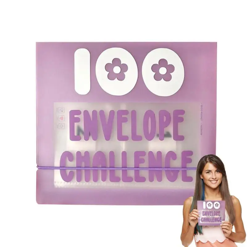 

Budget Book With Cash Envelopes Cash Envelopes Binder For Budgeting And Planning 100 Envelope Challenge Binder For Check Cash