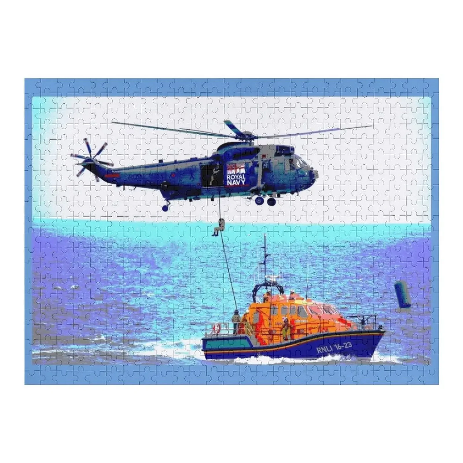 

Helicopter Lifeline Jigsaw Puzzle Personalised Customized Kids Gift Puzzle