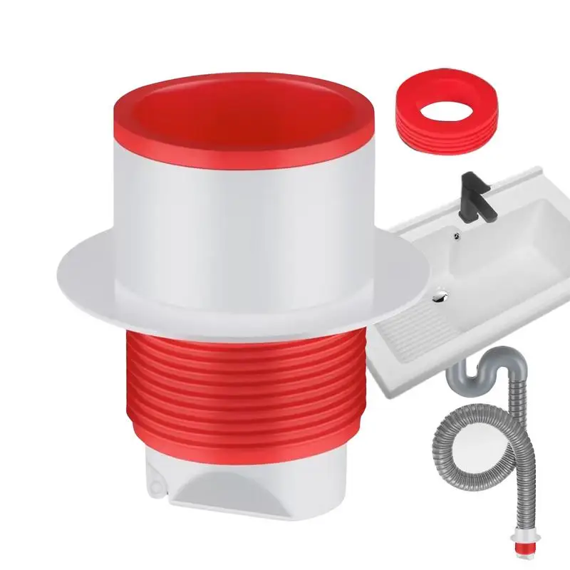 

Washing Machine Drain Hose Seal Anti odor Sealing Cover Floor Drain Plug Seal Pipe Silicone Sewer Pipe Accessories For Bathroom